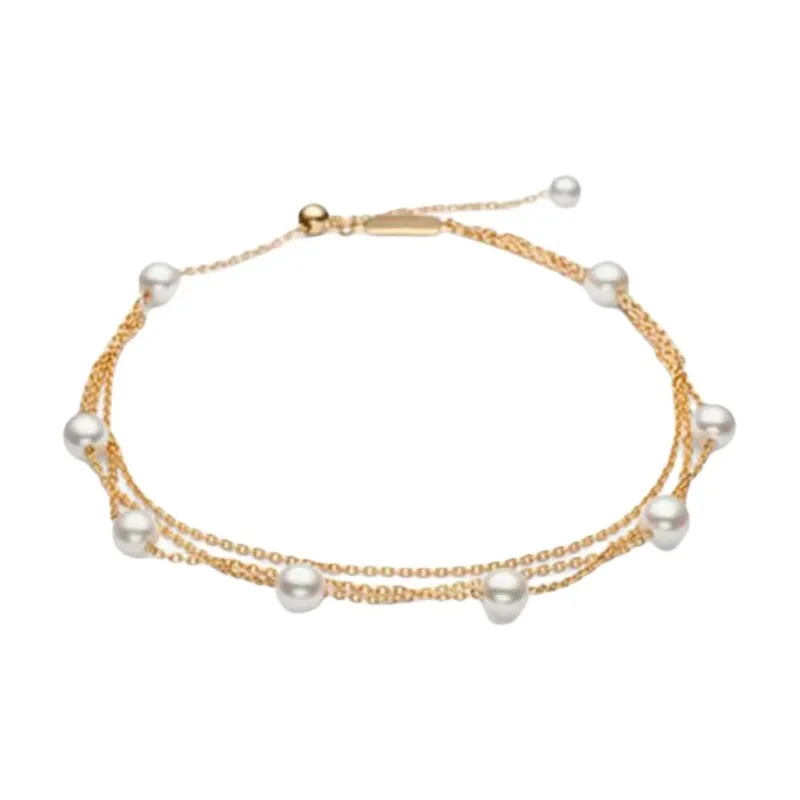 TASAKI Freshwater Pearl 18K Gold Bracelets Unisex Gold-0
