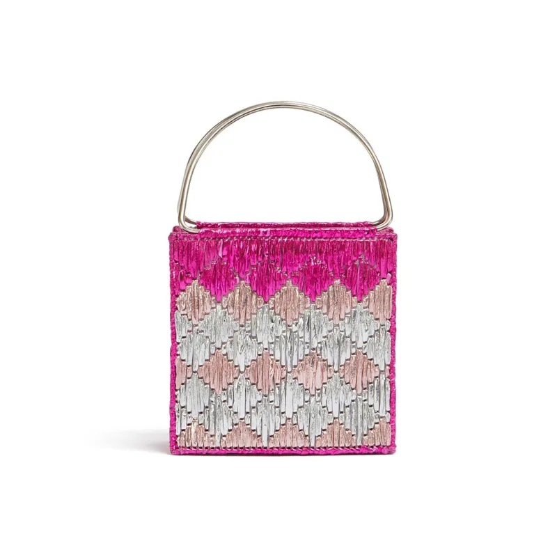 MARNI Polyester Tote Bag Shopping Bag Handbag Mini Women's Fuchsia-3