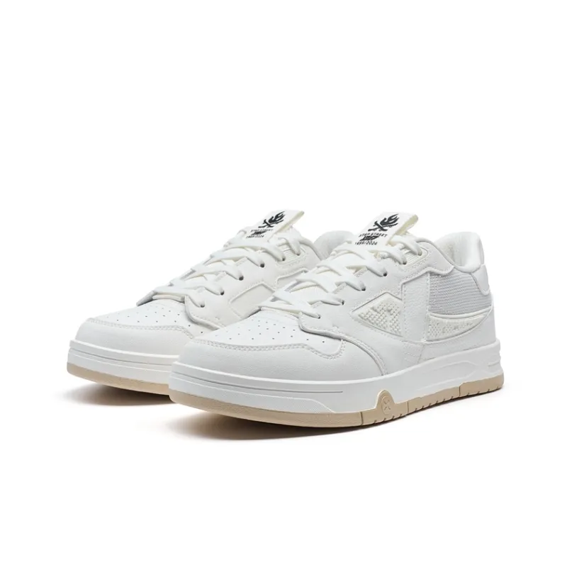 XTEP Thunder Dance STEP 1 Lightweight Low Top Skateboard Shoes Women's Sail White-3