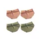M390-G Set-Solid Color Letter-Caramel+Caramel+Green+Green (4 Pack)