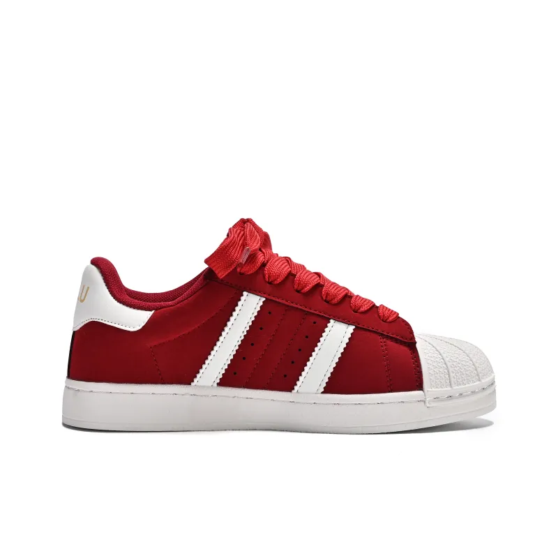 Guci Tianlun Slip Resistant Low Top Skateboard Shoes Unisex Red, Black, Pink-7