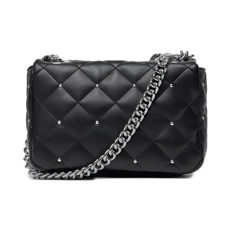 VERSACE JEANS COUTURE Polyester Square Bag, Handbag, Shoulder Bag Women's Black-5