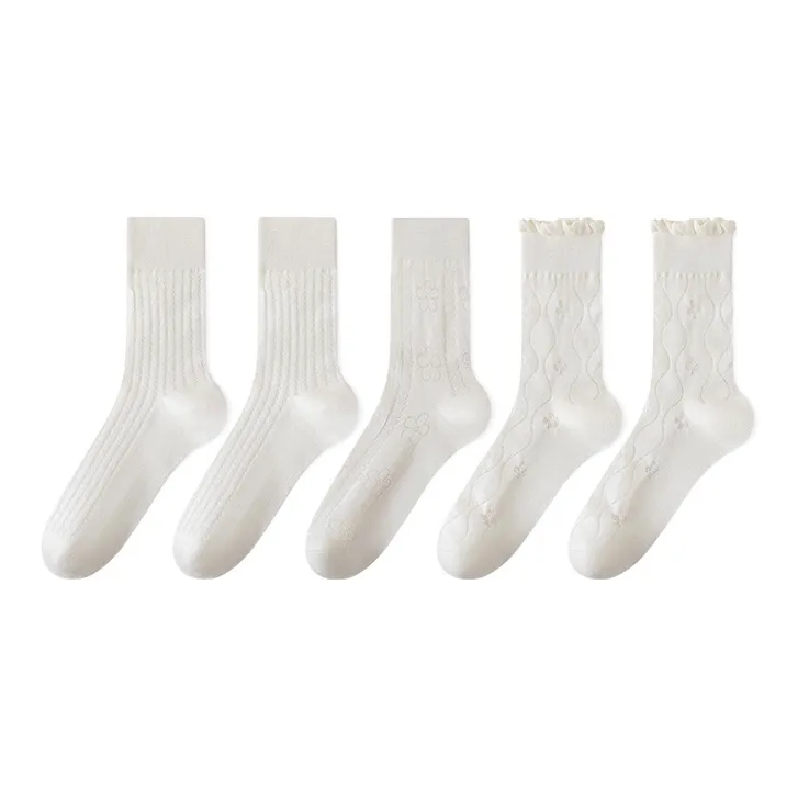 Moremoli Mid Calf Socks Women's 5 Pack-3