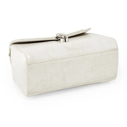 Teenmix Cow Leather With Synthetic Leather Underarm Shoulder Bag, Crossbody Bag Trumpets Women's Black/White/Khaki-21