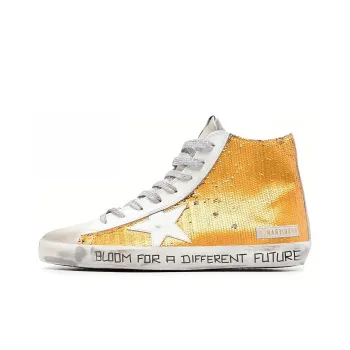 Golden Goose Francy Stylish Skateboarding Shoes Men's Gold