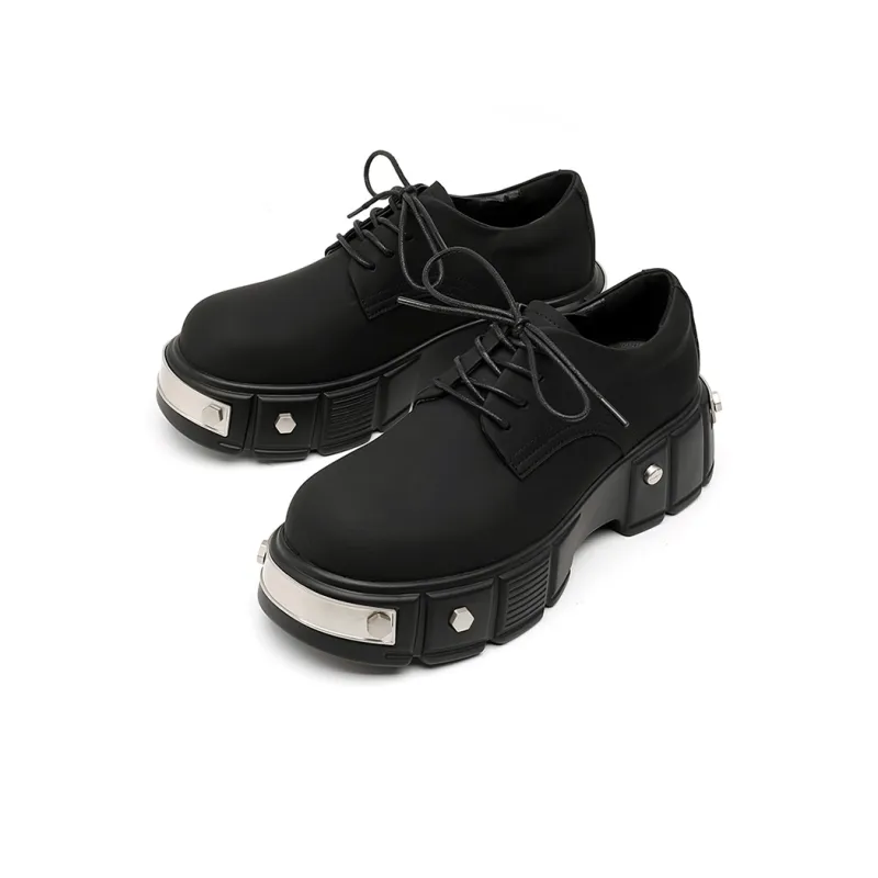 Zuogedu Derby Shoes Casual Shoes Men's Black-2