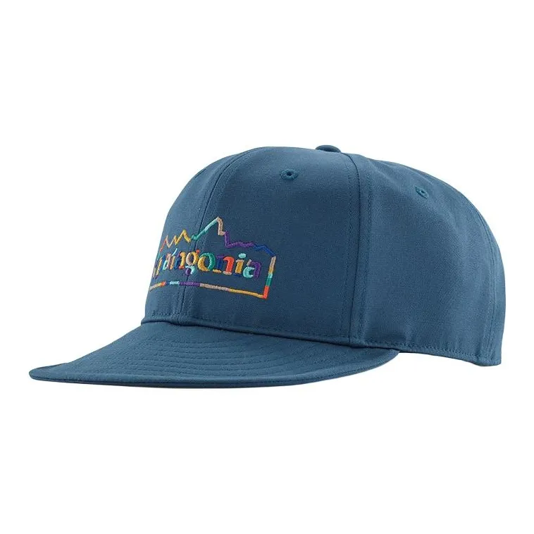 Patagonia Cotton Baseball Caps Unisex Blue/Yellow/Khaki-0