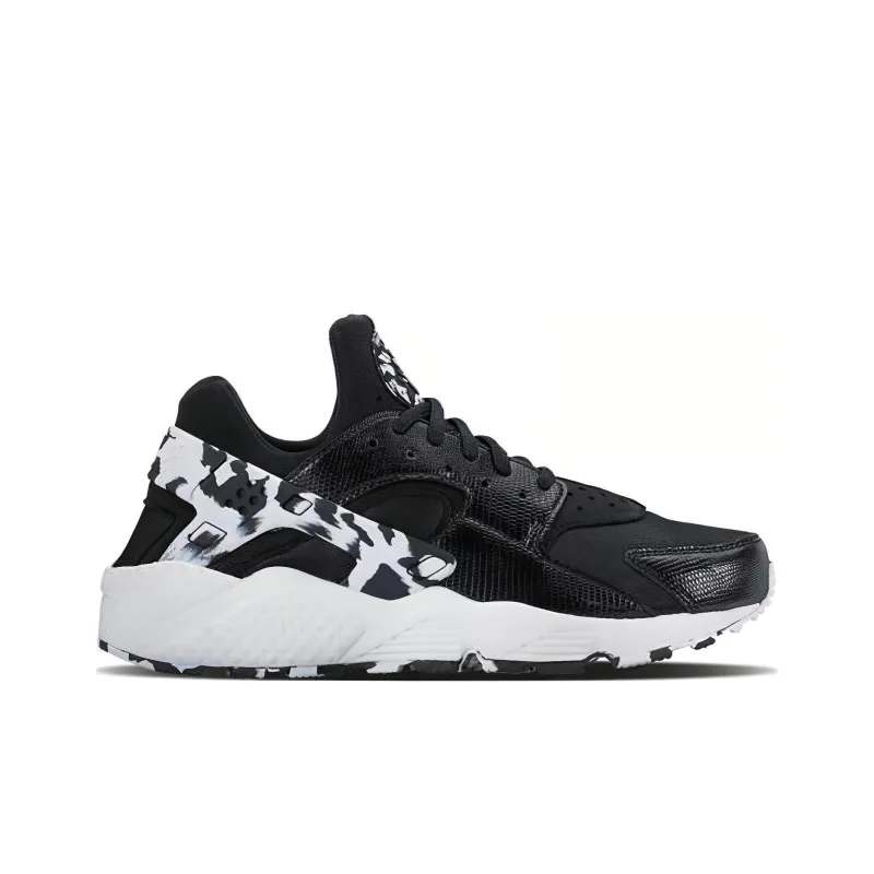 Nike Air Huarache Run Se Black Black White Women's-1