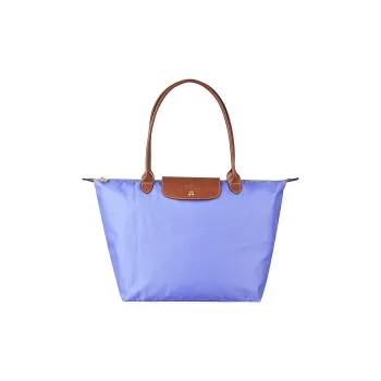 LONGCHAMP Le Pliage Recycled Canvas With Leather Dumpling Bag Handbag, Shoulder Bag Tubas Women's Lavender