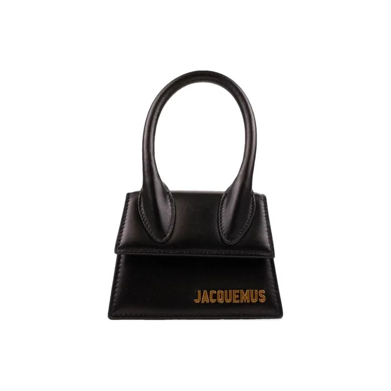 Jacquemus Cow Leather Handbag Mini Women's Black-0