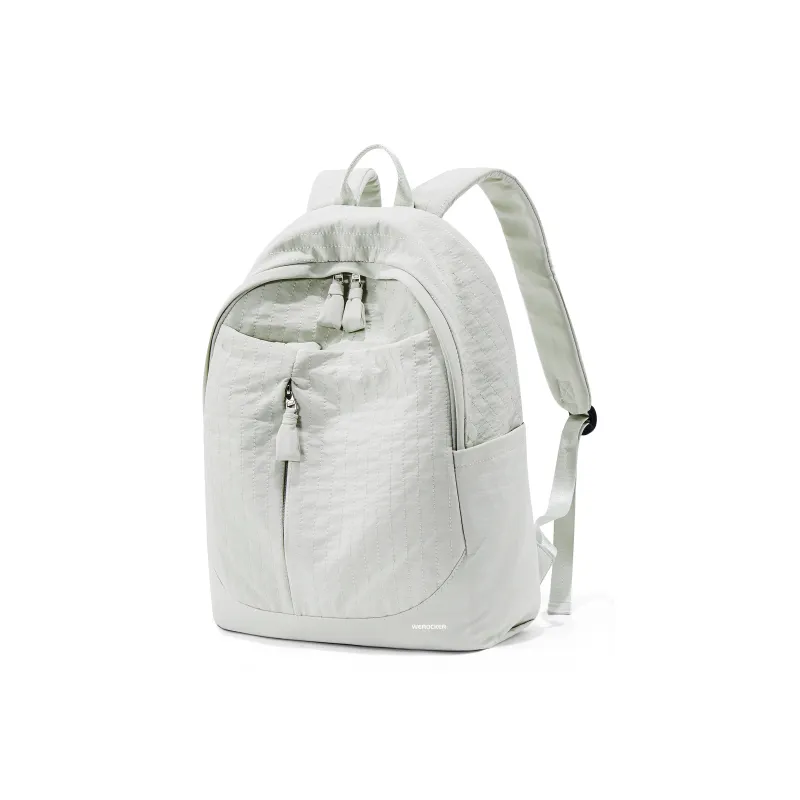 Werocker Fabric Backpack Regular Unisex White/Beige/Pink/Gray/Black-21