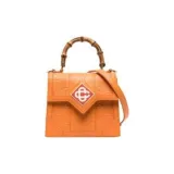 CASABLANCA Calfskin Handbag Mini Men's Orange