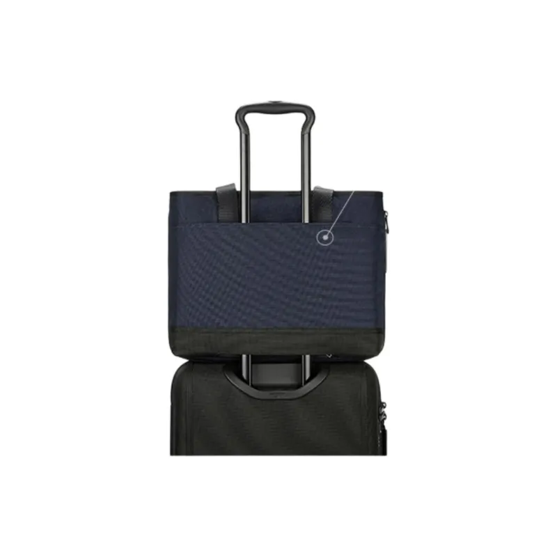 TUMI Ballistic Nylon With Cow Leather Tote Bag, Shopping Bag, Shoulder Bag, Handbag Men's Indigo-3