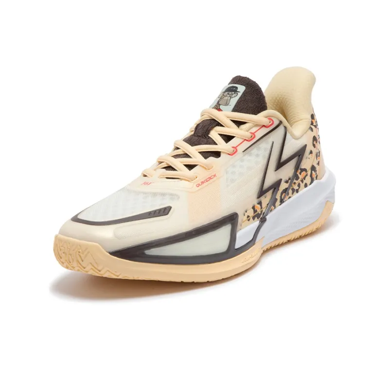 361° Big3 4.0 QUICK Basketball Shoes Women's Low Top Light Vanilla/Java-1
