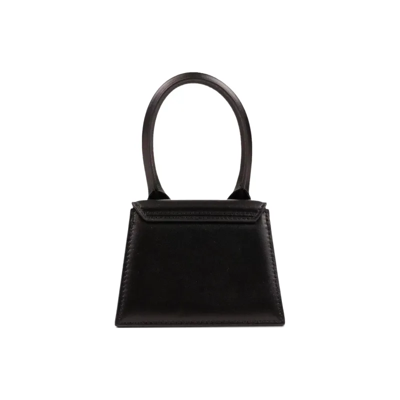 Jacquemus Cow Leather Handbag Mini Women's Black-1