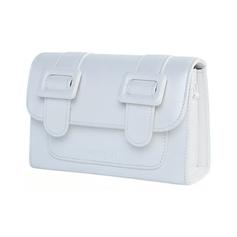 MERIMIES Artificial Leather Shoulder Bag, Crossbody Bag Trumpets Women's White-3