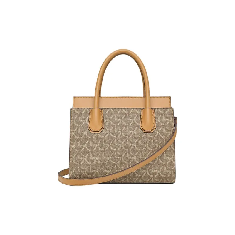 GOLDLION PVC Birkin Bag Shoulder Bag Crossbody Bag Handbag Small Size Unisex Khaki/Apricot/Brown-6
