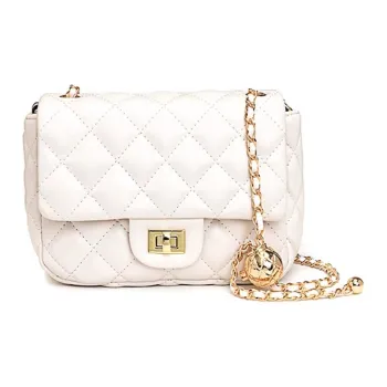 CLEVER& KETCH Textured Fabric Shoulder Bag Crossbody Bag Women's White/Black/Blue/Orange Red/Yellow