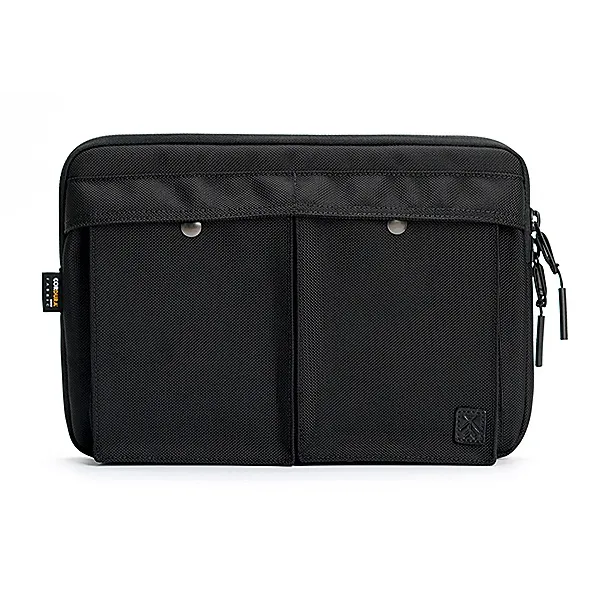 DOSRFINI Nylon Handheld Crossbody Bag Men's Black-7