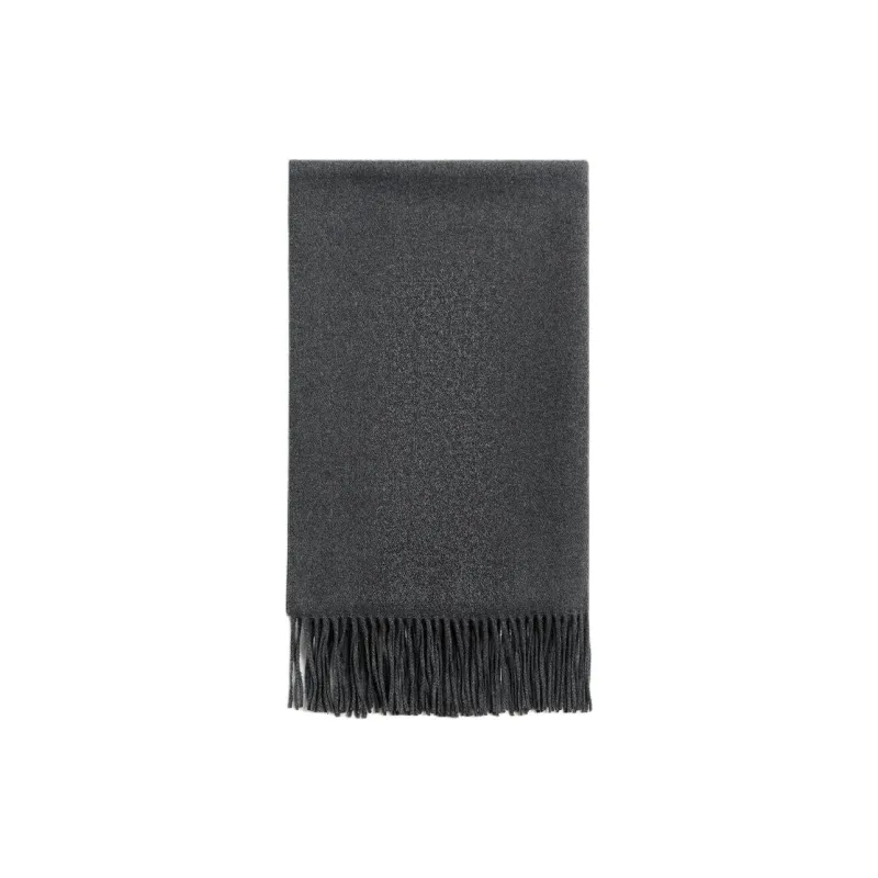 ZARA Polyester Viscose Cotton Acrylic Scarves Men's Gray-1