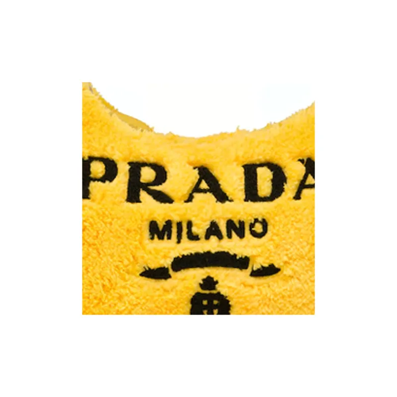 PRADA Re Edition Fabric Hobo Shoulder Bag Handbag Mini Women's Yellow-5