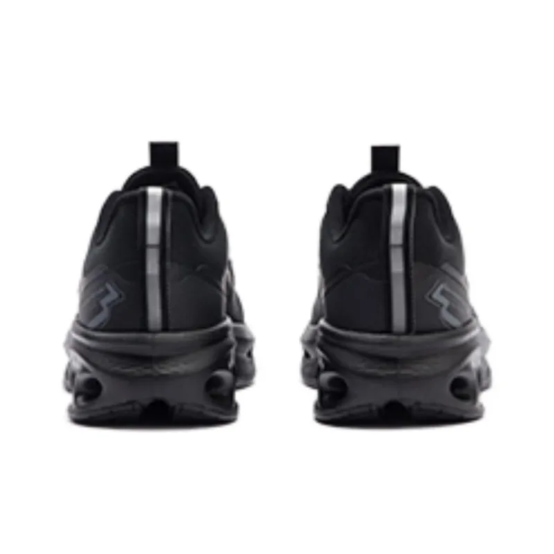 361° Cushioning Breathable Low Top Running Shoes Men's Black Gray-2