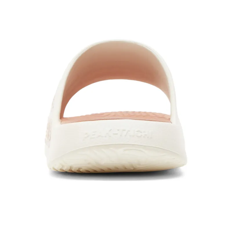 PEAK Extreme National Creativity Slide Slippers Men's Canvas White With Taifei Brown-4