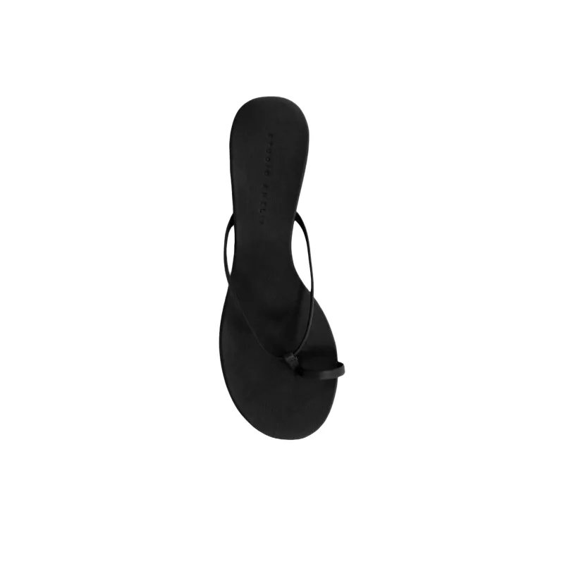 STUDIO AMELIA Flip Flops 5cm Women's Black-4