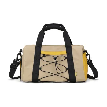 Fillove Fabric Gym Bag Travel Bag Large Size Unisex Khaki