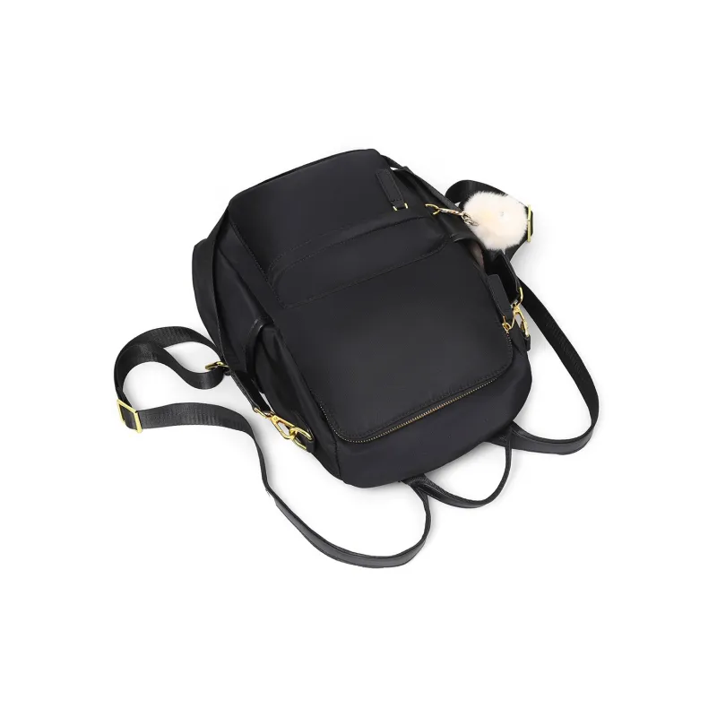 Kevin Cohen Fabric Backpack Regular Unisex Jet Black-3