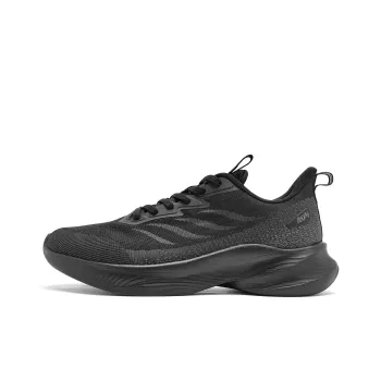 QIAODAN Light LITE Cushioned Slip-Resistant Abrasion-Resistant Low-Top Q-LITESPEED Technology Running Shoes Men's Black