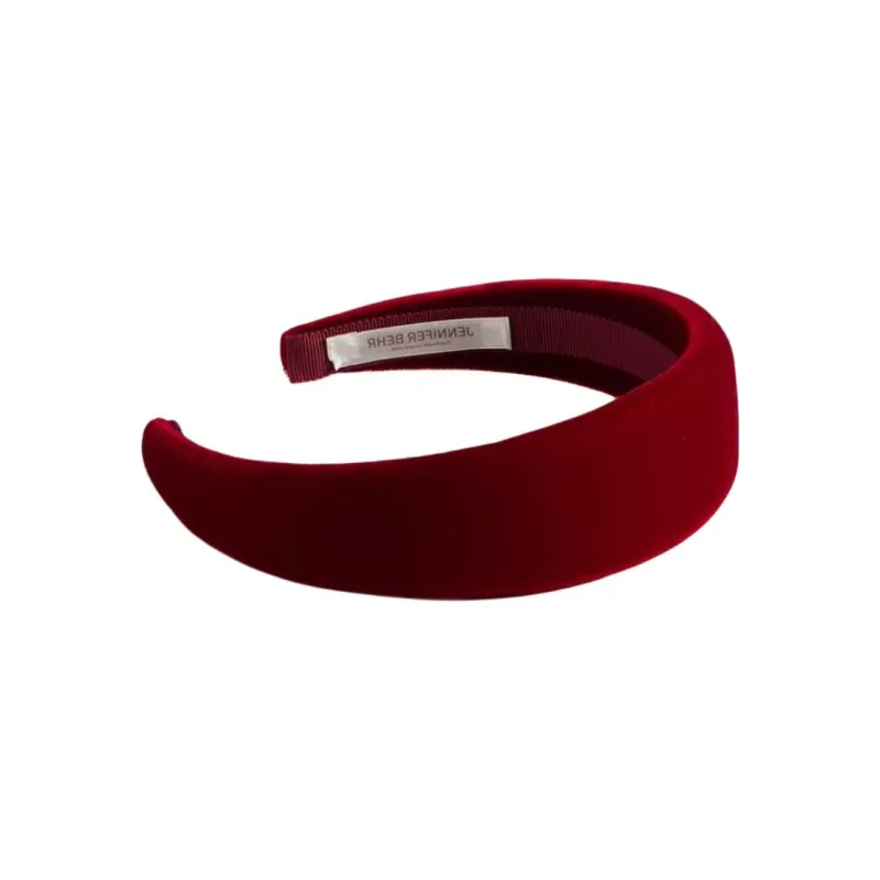 Jennifer Behr Charlize Wide Velvet Headband-1