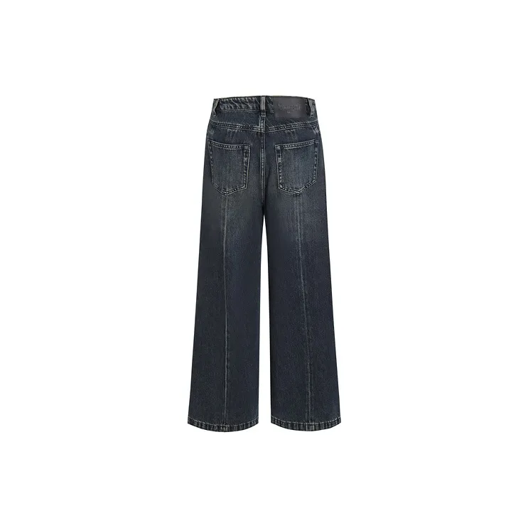 LIUREGALI Jeans Women's Navy Blue-1