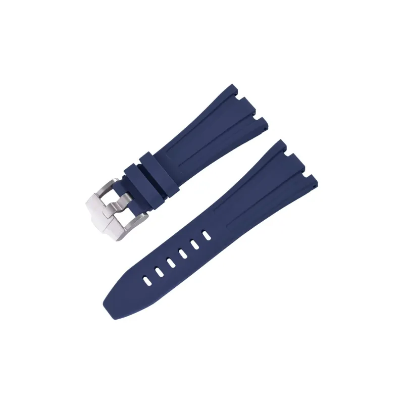 VAGENARI Fluoroelastomer Strap Compatibility With AP 26470.26480 Pin Buckle Models Watch Band Unisex-5