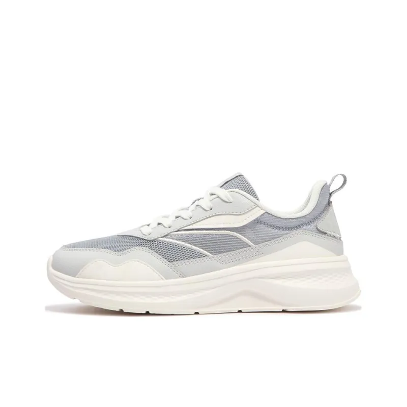 361° Slip Resistant Low Top Casual Shoes Women's White Gray-0