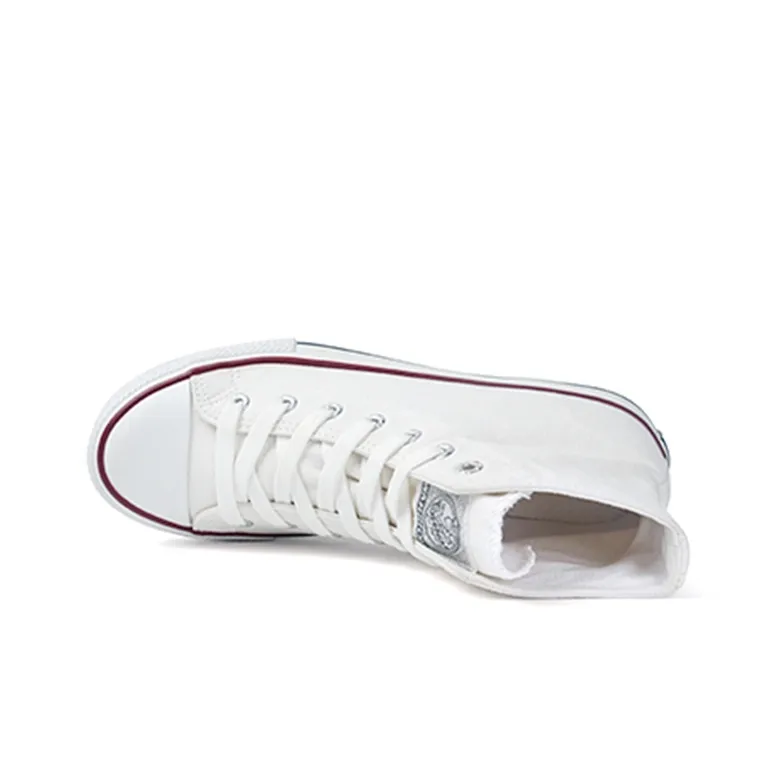 Warrior High Top Canvas Shoes Unisex White-2