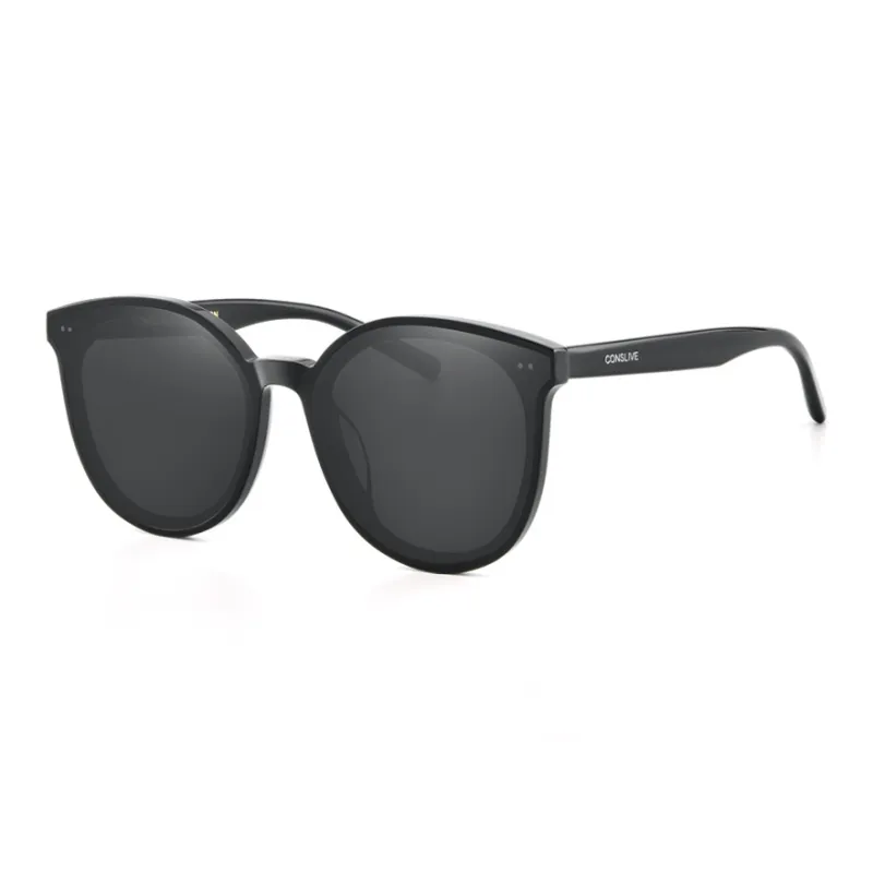 Cornstone Plate Frame Round Sunglasses Unisex-0
