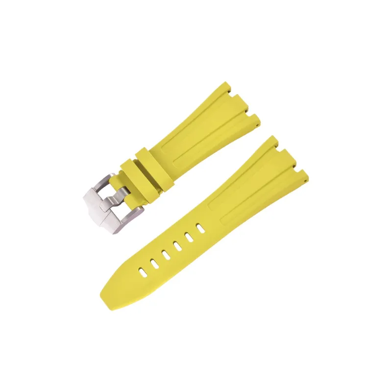 VAGENARI Fluoroelastomer Strap Compatibility With AP 26470.26480 Pin Buckle Models Watch Band Unisex-10