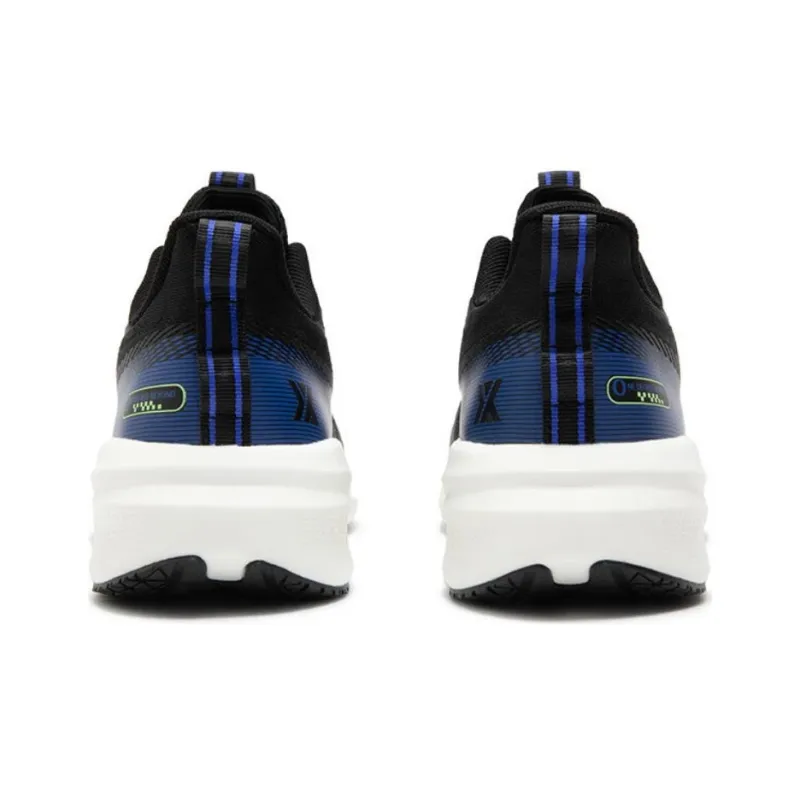 361° Cushioning Low Top Running Shoes Men's Black Blue-3