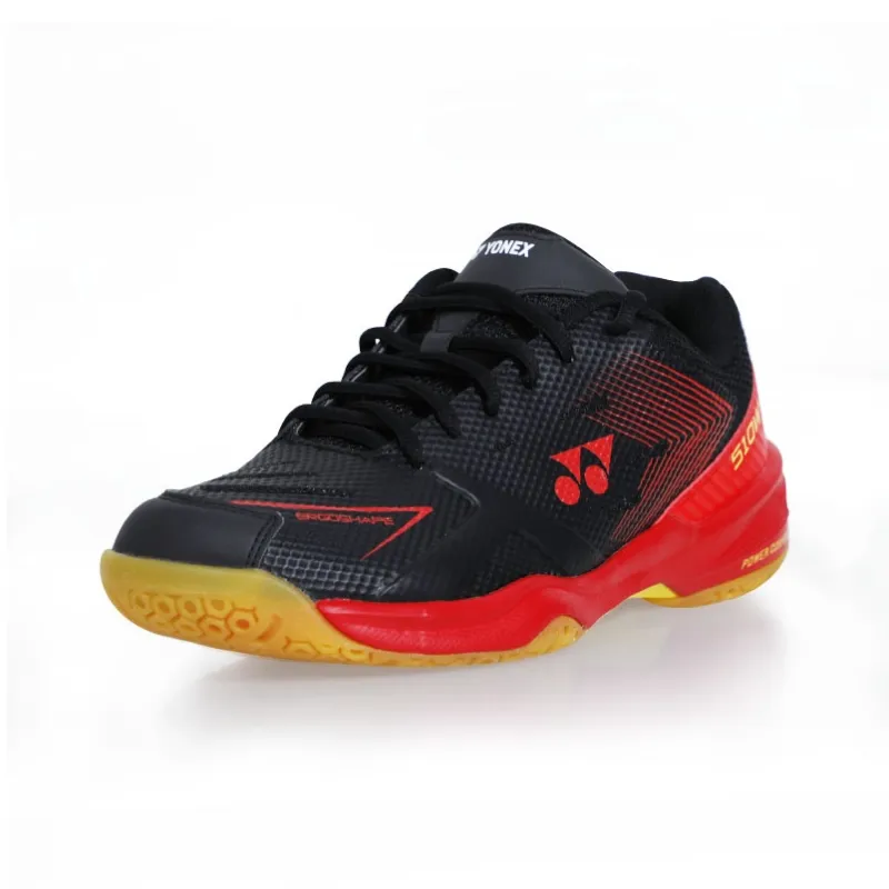 YONEX Power Cushion Anti Slip And Wear Resistant Lightweight Low Top Badminton Shoes Unisex Black Red-2
