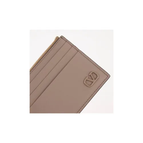 Valentino Calfskin Wallet Men's Beige