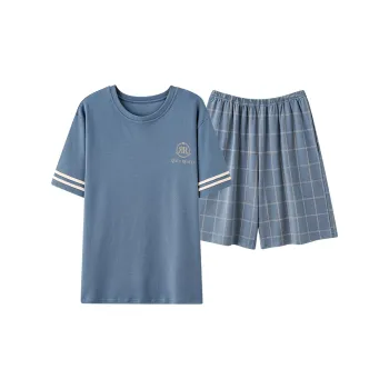 CAIHENGTONG Pajama Set Men's Space Blue