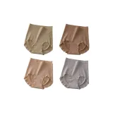 M1407-E Set-High-Rise Butt Lift & Abdomen Control-Light Apricot+Cameo Brown+Pink+Gray Purple (4 Pack)