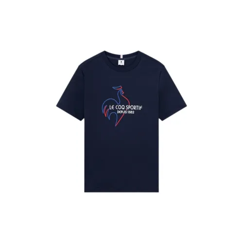 Le Coq Sportif T-Shirts Men Navy Blue