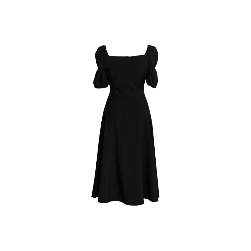 ROEYSHOUSE Short Sleeved Dresses Women's Black-1