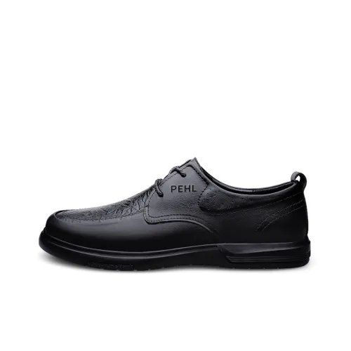 PEHL Dress Shoes Men High-Top Black