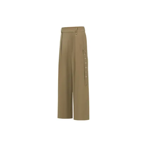 Particle Fever Casual Pants Women's Linen Brown