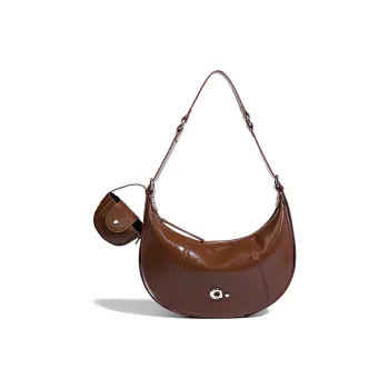 MINLUBAOLUO PU Casual Versatile Handbag Commute Shoulder Bag With Design Regular Women's Brown/White/Black