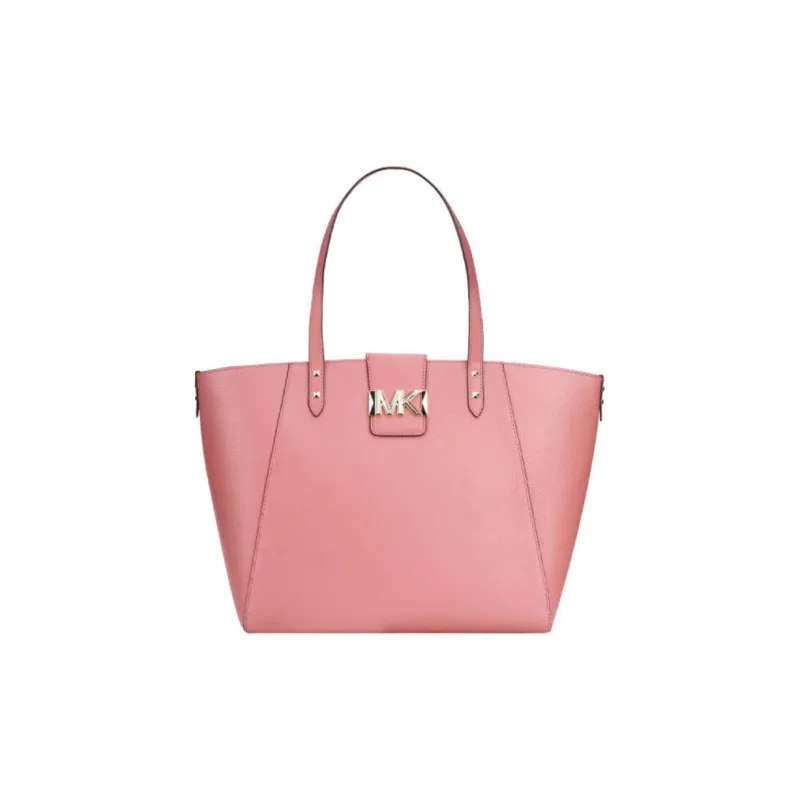 MICHAEL KORS Karlie Leather Tote Bag, Shopping Bag, Shoulder Bag, Handbag Tubas Women's Rose Pink-0