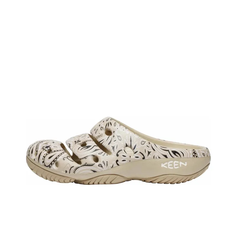 KEEN Yogui Artsfull Clogs Breathable And Wear-resistant River Trekking Shoes Women's Brown-0